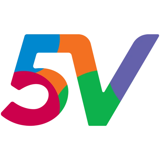 شعار شركة 5V لخدمات التسويق - 5V Marketing & Research Consultancy