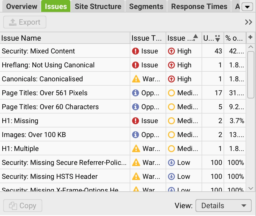 الكشف عن مشاكل سيو المواقع باستخدام أداة Screaming Frog - وكالة وورديان لاستشارات المحتوى
