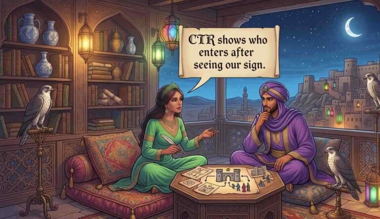 معدل النقر إلى الظهور (CTR)